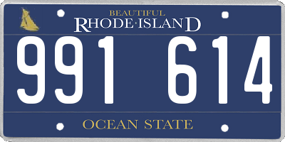 RI license plate 991614