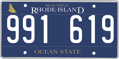 RI license plate 991619