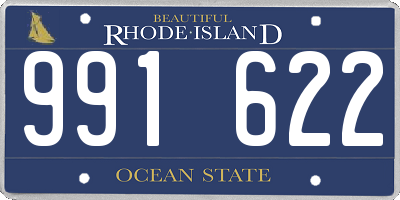 RI license plate 991622