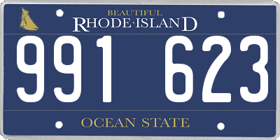 RI license plate 991623