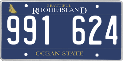 RI license plate 991624