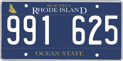 RI license plate 991625