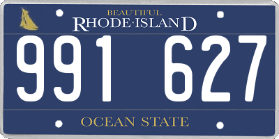 RI license plate 991627