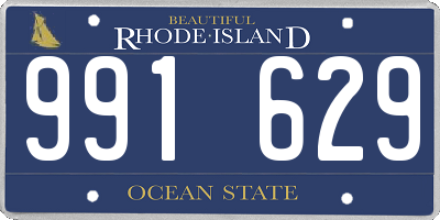 RI license plate 991629