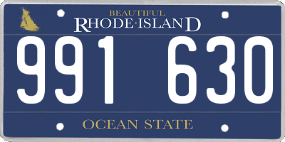 RI license plate 991630
