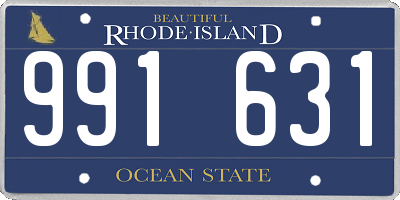 RI license plate 991631