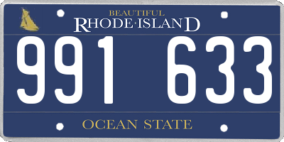 RI license plate 991633