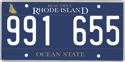 RI license plate 991655