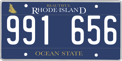 RI license plate 991656