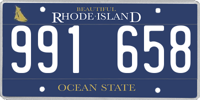 RI license plate 991658