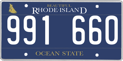 RI license plate 991660