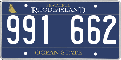 RI license plate 991662