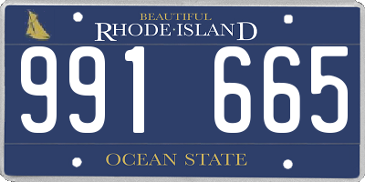 RI license plate 991665