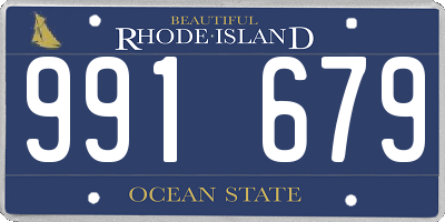 RI license plate 991679