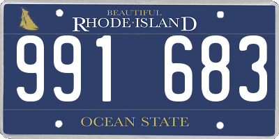 RI license plate 991683