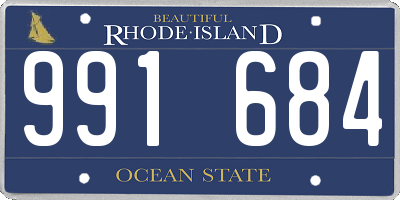 RI license plate 991684