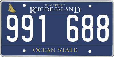 RI license plate 991688