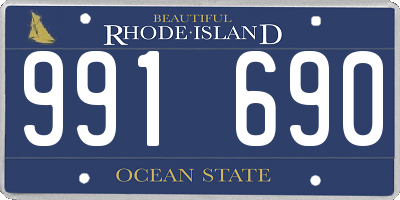 RI license plate 991690