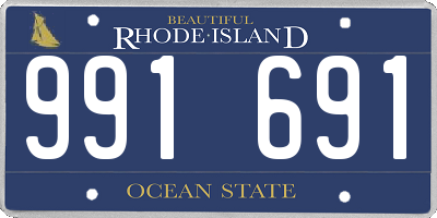 RI license plate 991691