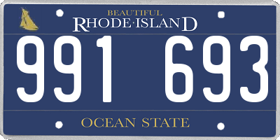 RI license plate 991693