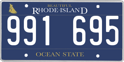 RI license plate 991695