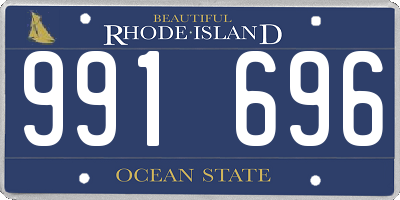 RI license plate 991696