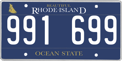 RI license plate 991699