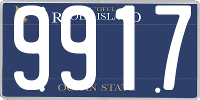 RI license plate 9917