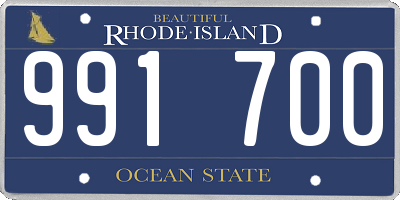RI license plate 991700