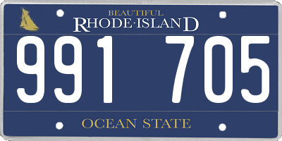 RI license plate 991705