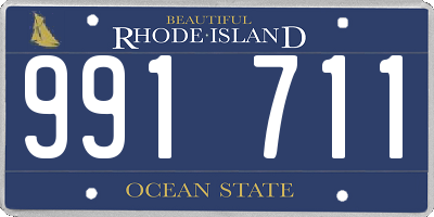 RI license plate 991711