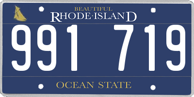 RI license plate 991719