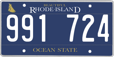 RI license plate 991724
