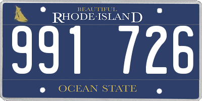 RI license plate 991726