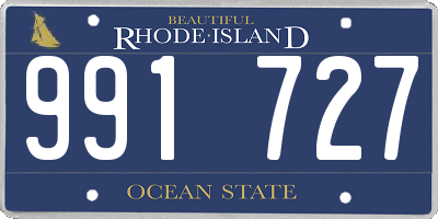 RI license plate 991727