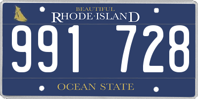RI license plate 991728