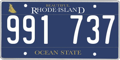 RI license plate 991737