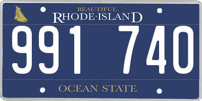 RI license plate 991740