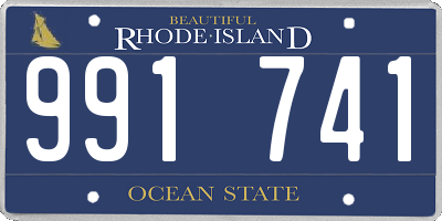 RI license plate 991741