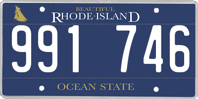 RI license plate 991746