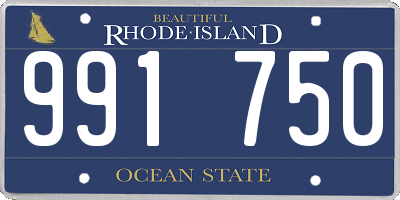 RI license plate 991750