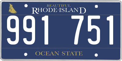 RI license plate 991751