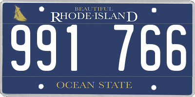RI license plate 991766