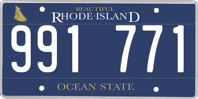 RI license plate 991771