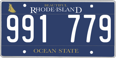 RI license plate 991779