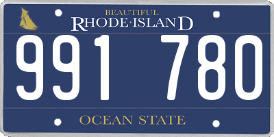 RI license plate 991780