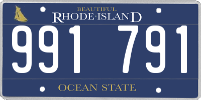 RI license plate 991791