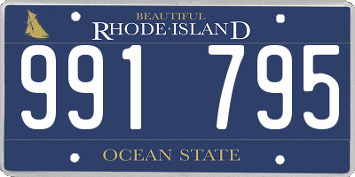 RI license plate 991795