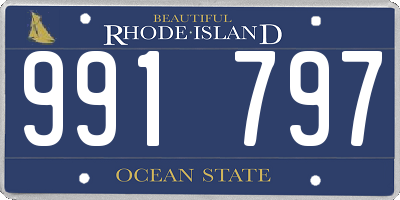 RI license plate 991797