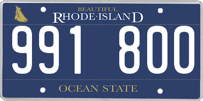 RI license plate 991800